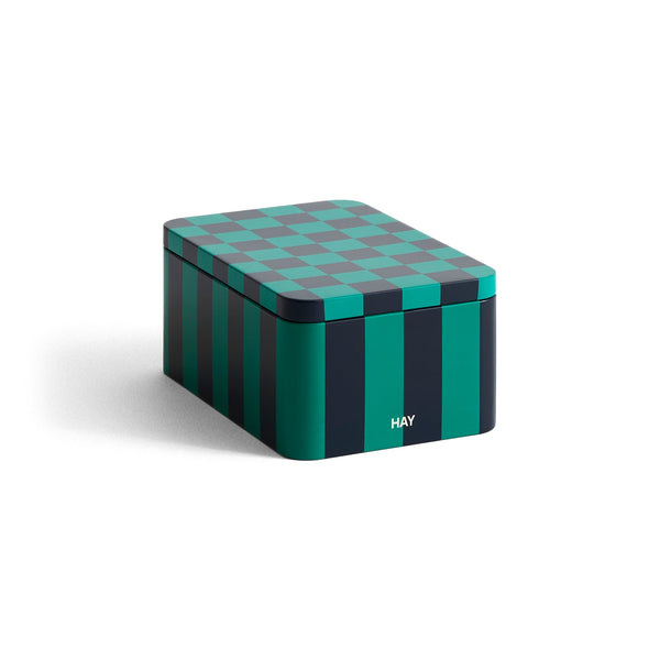 Lata Tin Container · HAY · Green/Dark Blue / S