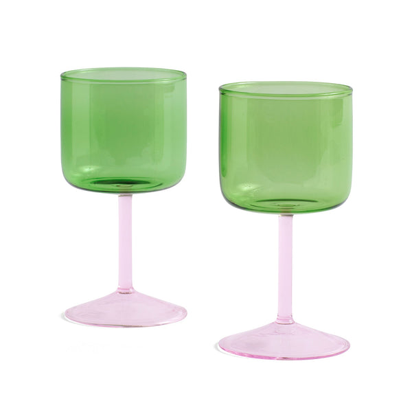 Copas de vino Tint · HAY · Green/Pink