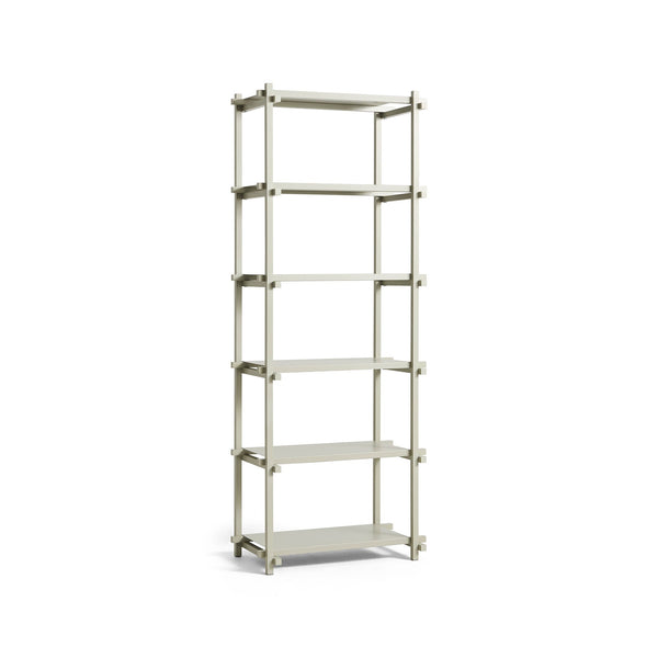 Estantería Woody · HAY · Smokey Grey / Column Height / Beech, Smokey Gray