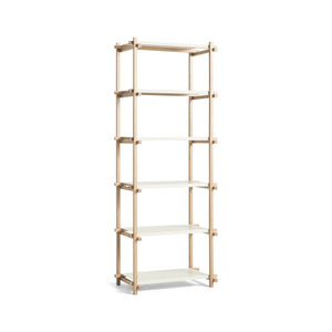 Estantería Woody · HAY · Almond White / Column Height / Soaped Oak