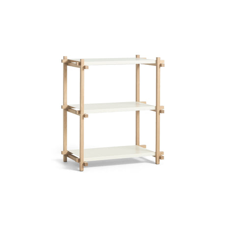 Estantería Woody · HAY · Almond White / Column Low / Soaped Oak