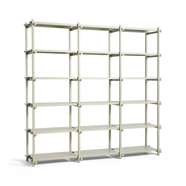 Estantería Woody · HAY · Smokey Grey / High / Beech, Smokey Gray