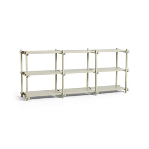 Estantería Woody · HAY · Smokey Grey / Low / Beech, Smokey Gray
