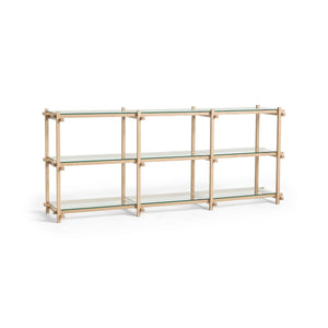 Estantería Woody · HAY · Clear Glass / Low / Soaped Oak