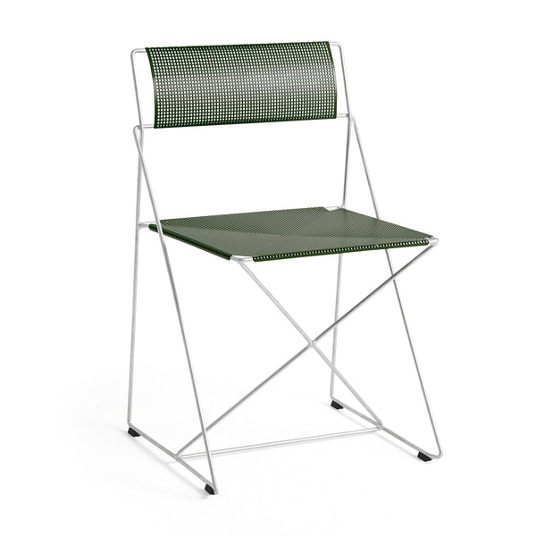 Silla de exterior X-Line · HAY · Autumn Green / Hot-Dip Galvanized