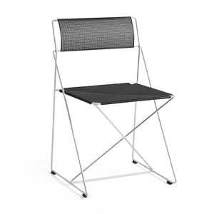 Silla de exterior X-Line · HAY · Black / Hot-Dip Galvanized