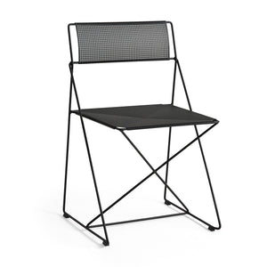 Silla de exterior X-Line · HAY · Black / Schwarz Pulverbeschichtet