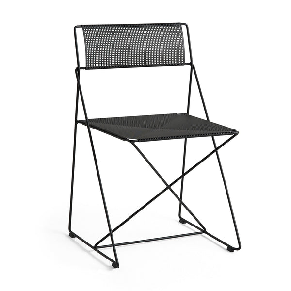 Silla de exterior X-Line · HAY · Black / Schwarz Pulverbeschichtet