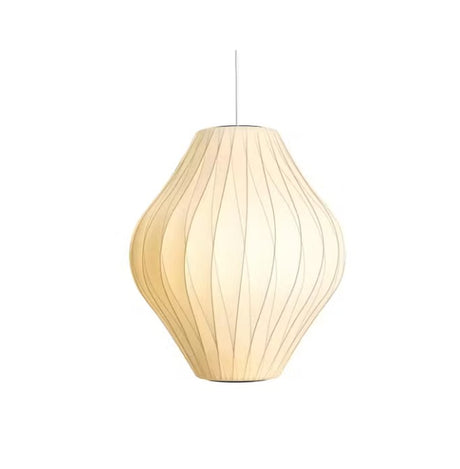 Nelson Pear Crisscross Bubble Pendant Medium Off White