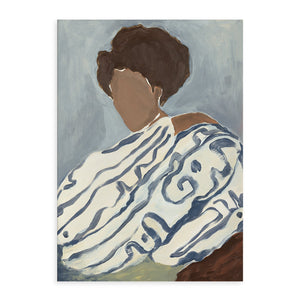 Lámina Blue Curls de Paper Collective