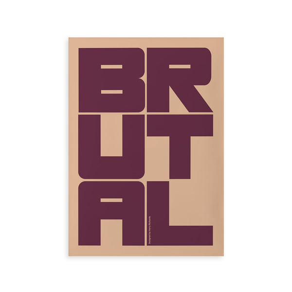 Lámina Brutal de Paper Collective
