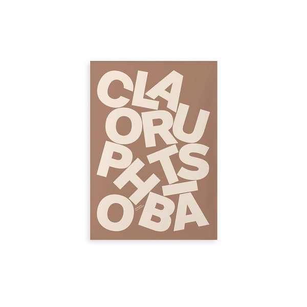 Lámina Claustrophobia de Paper Collective