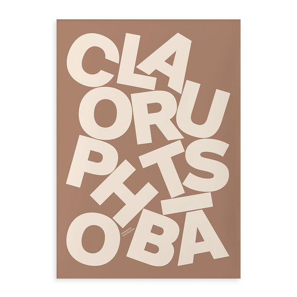 Lámina Claustrophobia de Paper Collective
