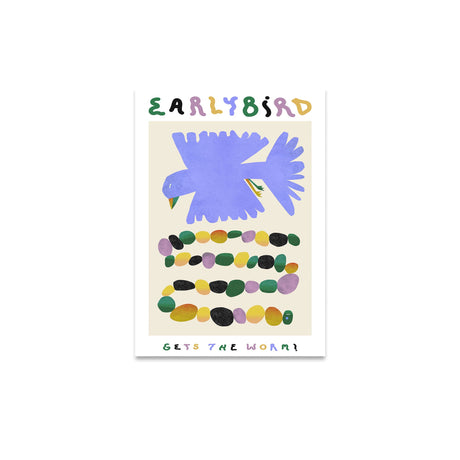 Lámina Early Bird Gets The Worm de Paper Collective