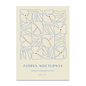 Lámina Flores Nocturnas Poster No. 01 de Paper Collective