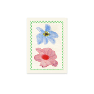 Lámina Flower with Checks de Paper Collective