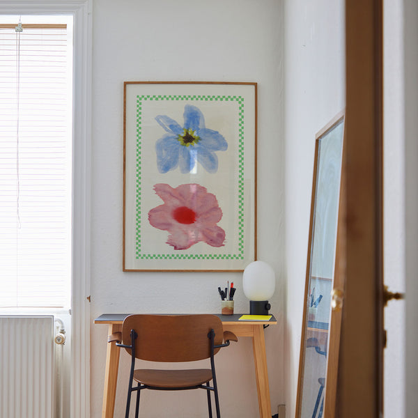 Lámina Flower with Checks de Paper Collective