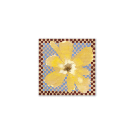 Lámina Flower with Checks de Paper Collective