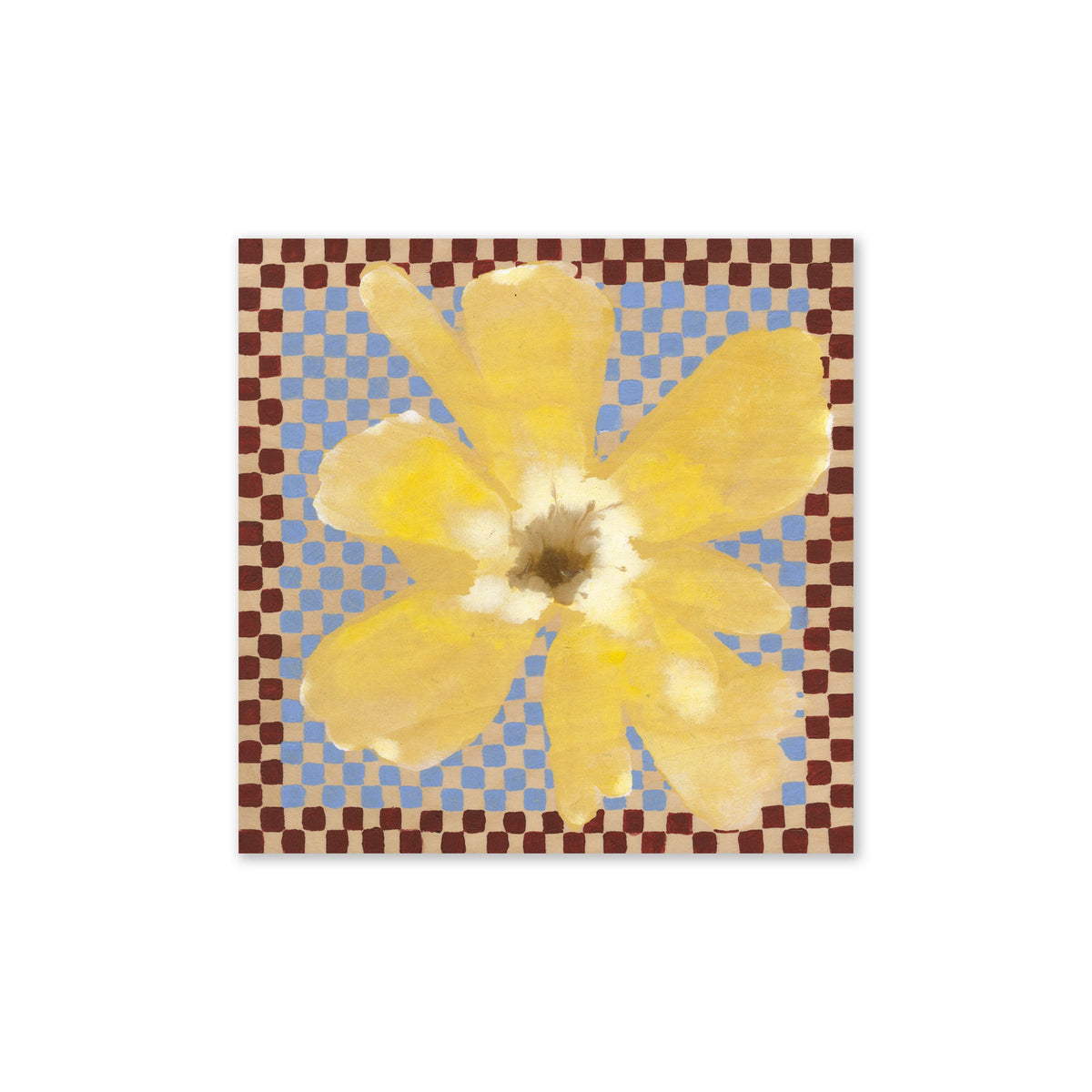 Lámina Flower with Checks de Paper Collective