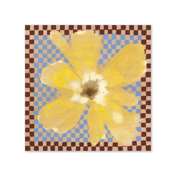 Lámina Flower with Checks de Paper Collective