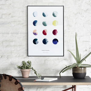 Lámina Moon Phases de Paper Collective
