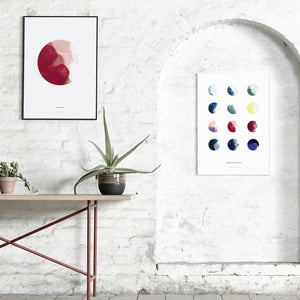 Lámina Moon Phases de Paper Collective
