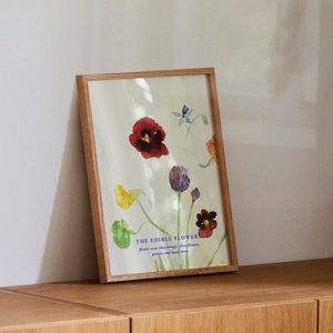 Lámina The Edible Flowers de Paper Collective