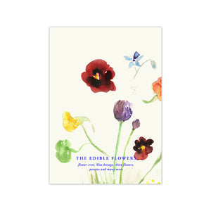 Lámina The Edible Flowers de Paper Collective