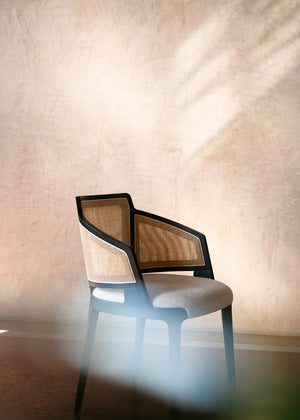 Silla de comedor con brazos Velis Cane 942/PBCC