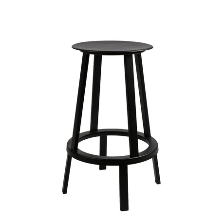 Taburete alto Revolver · HAY · Black / Height: 65 cm