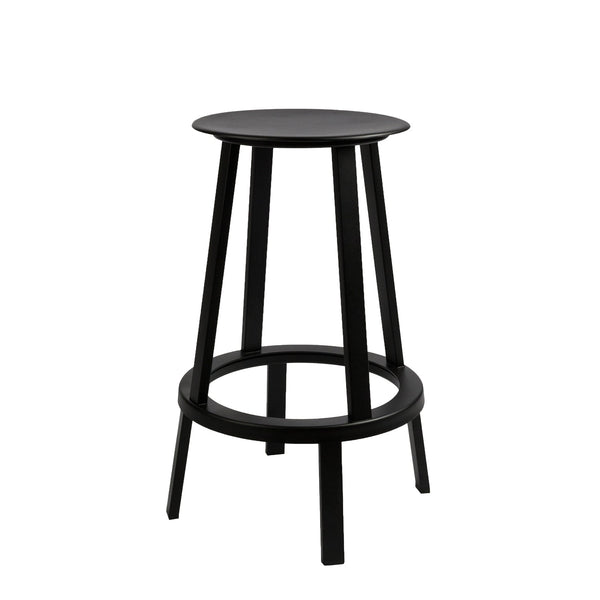 Taburete alto Revolver · HAY · Black / Height: 65 cm