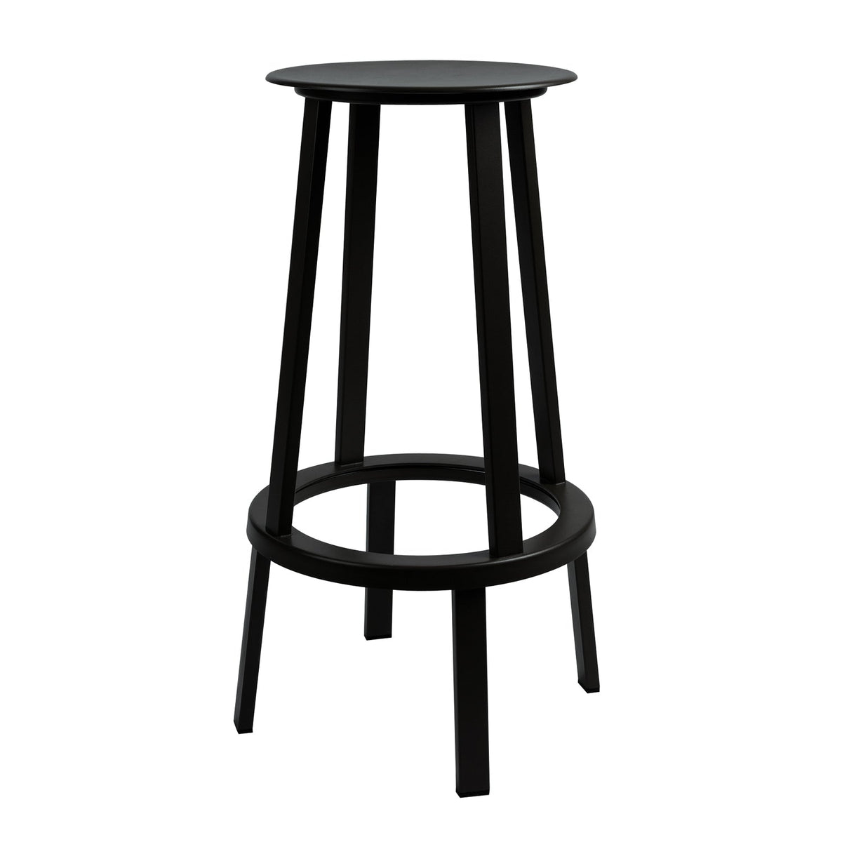 Taburete alto Revolver · HAY · Black / Height: 76 cm