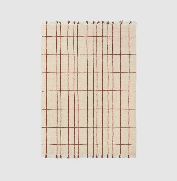 Sen Rug Parchment/Chestnut