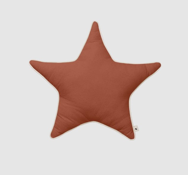 Star Cushion Brown Clay
