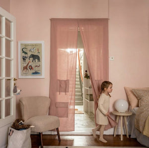 Settle Door Curtain Rose
