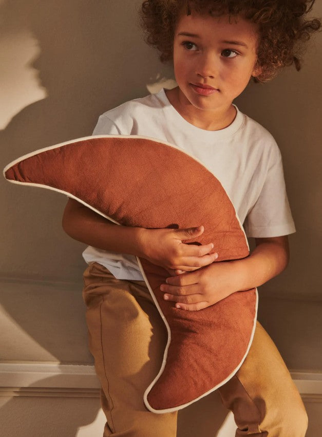 Moon Cushion Brown Clay