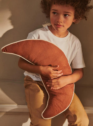 Moon Cushion Brown Clay