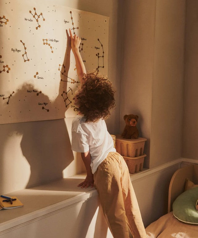 Constellation Textile Map Undyed