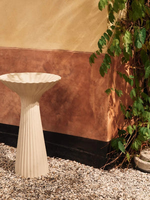 Fountain Pedestal Bowl Ivory