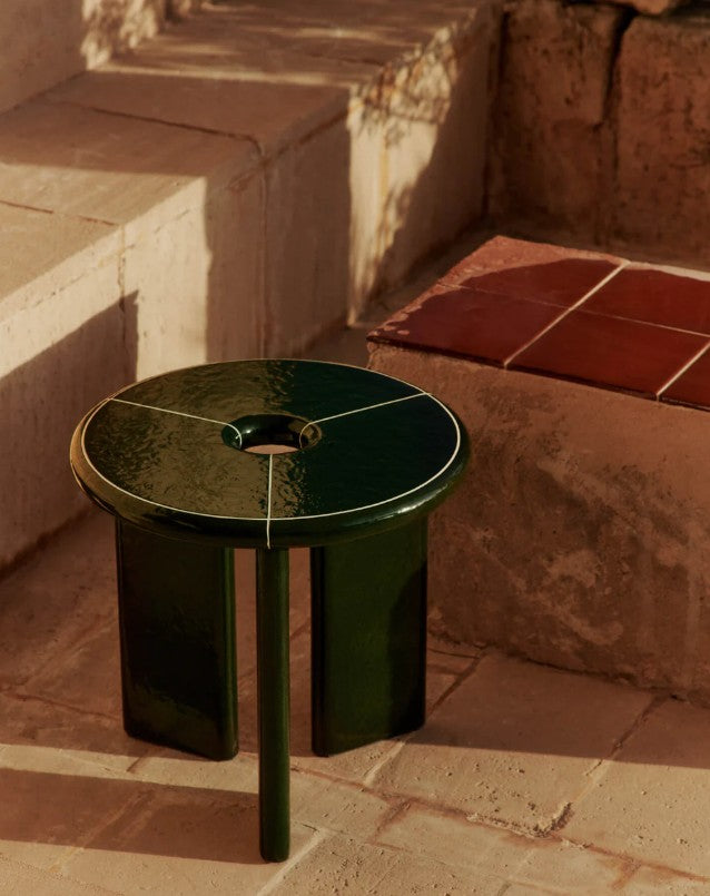 Deya Side Table Dark Green