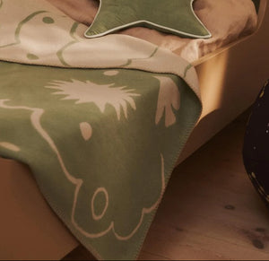 Skye Blanket Tea Green/Parchment