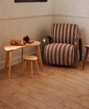Buur Lounge Chair - Louisiana Sand/Chocolate