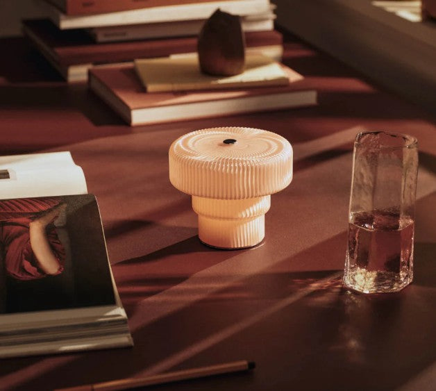 Ripple Portable Lamp Pale Rose