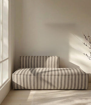 Catena Sofa Open End Right L301 - Louisiana Sand/Off-White