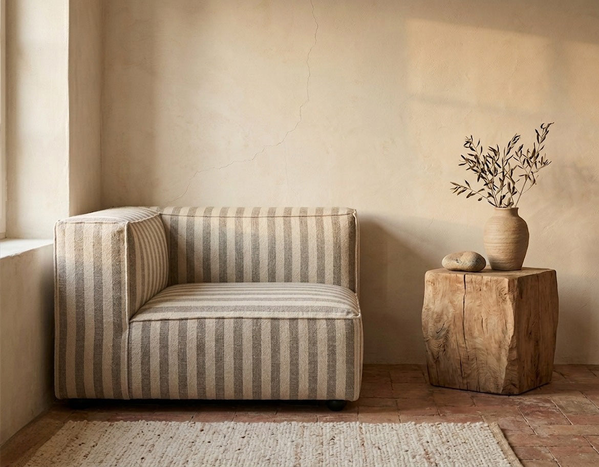 Catena Sofa Connect Corner L200 - Louisiana Sand/Off-White