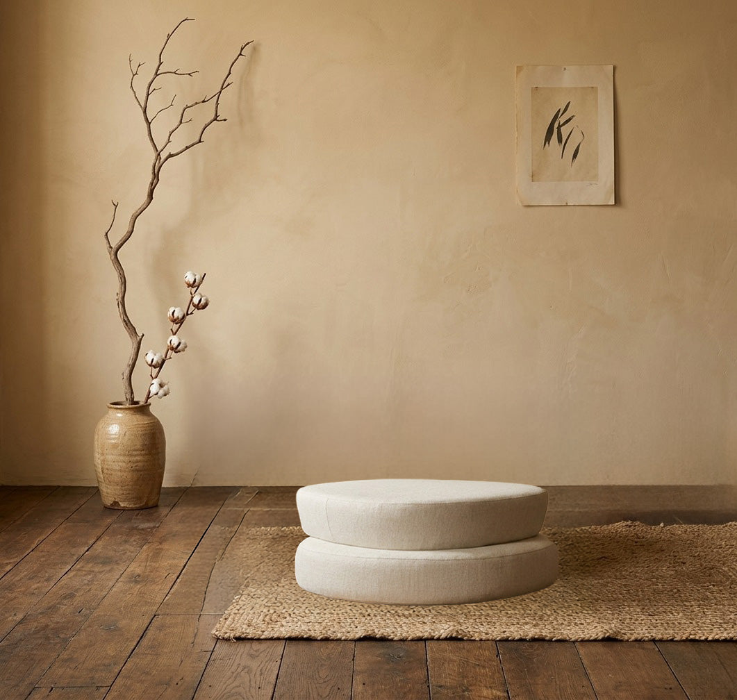 Plyo Ottoman - Staple Off-White