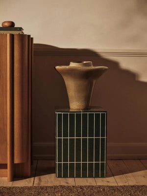 Pillar Side Table Dark Green