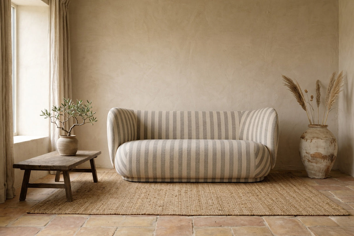 Rico Sofa 2-seater - Louisiana Sand/Off-White