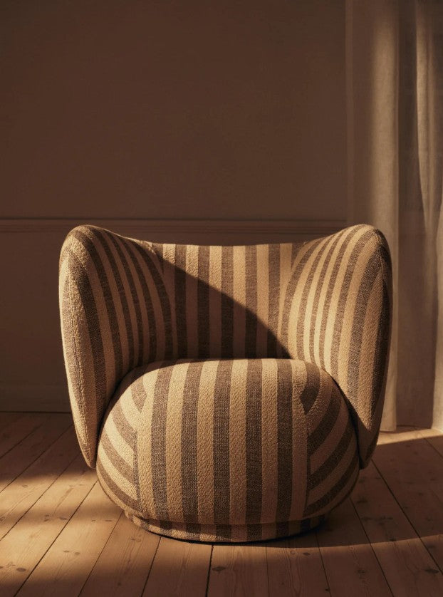 Rico Lounge Chair - Louisiana Sand/Off-White