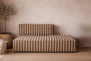 Catena Sofa Open End Right L301 - Louisiana Sand/Chocolate